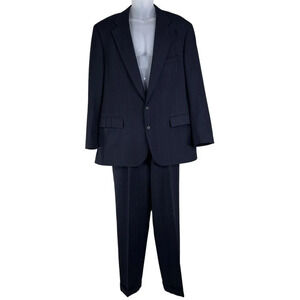 Polo University Club Ralph Lauren Mens 42L 40x Wool Suit Windowpane Quiet Luxury
